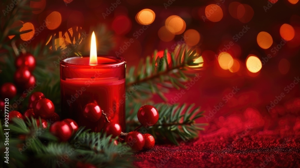 Festive candle image for Christmas Festive candle image for Christmas