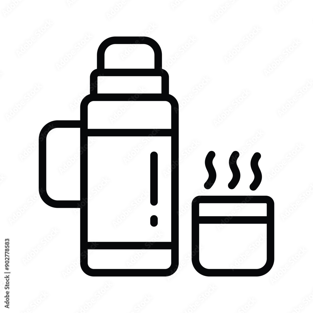 Keep your adventures warm with our Thermos Vector Icon! Keep your adventures warm with our Thermos Vector Icon!