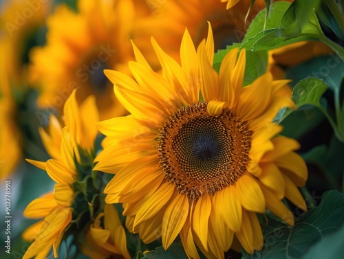 Vibrant Sunflower Close-Up