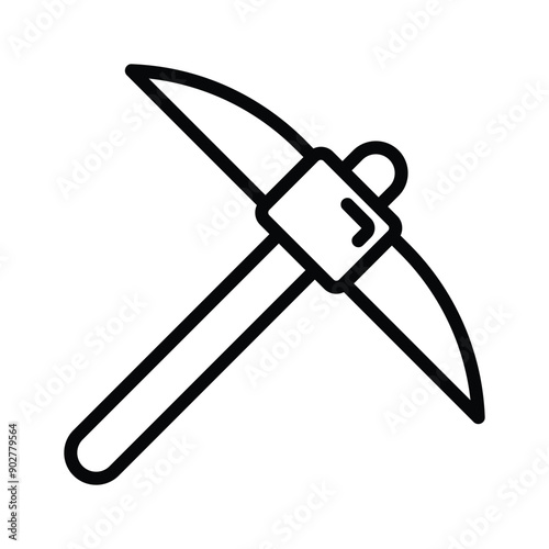 Unearth creativity with our Mining Pickaxe Vector Icon