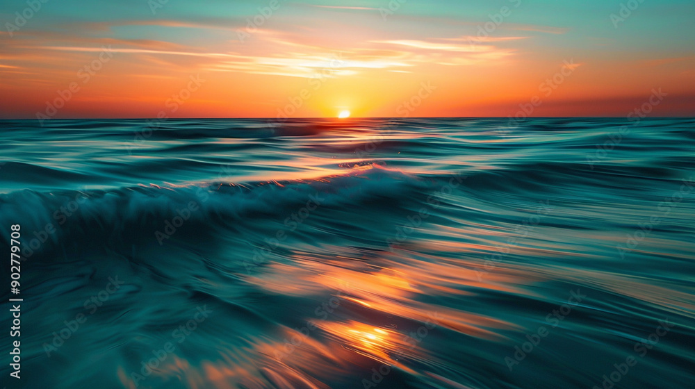 Fototapeta premium sunset over the sea