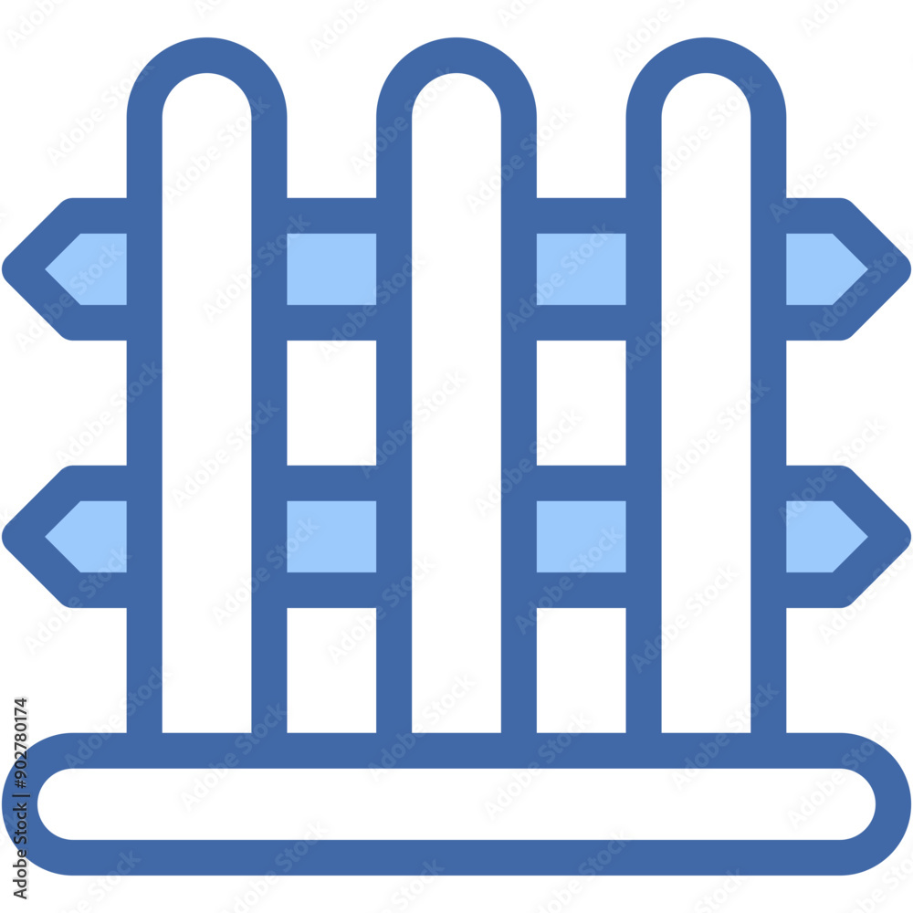 Vector Icon Fence, Garden, Spring, Farming, Gate Vector Icon Fence, Garden, Spring, Farming, Gate