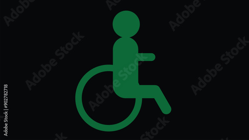 Wheelchair, handicapped access sign or symbol icon,disabled handicap icons.