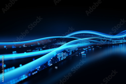 Abstract technology digital line electronic network data innovation concept background.
