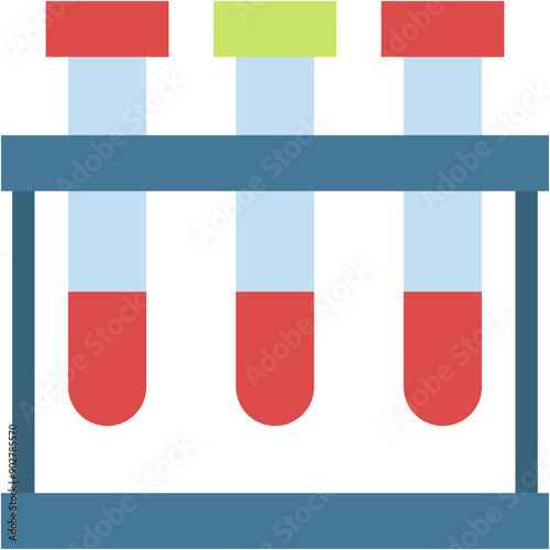 Test Tube, Blood Tube, Test, Testing, Medical Icon