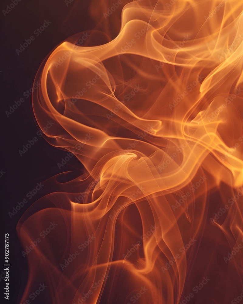 Fototapeta premium orange smoke background