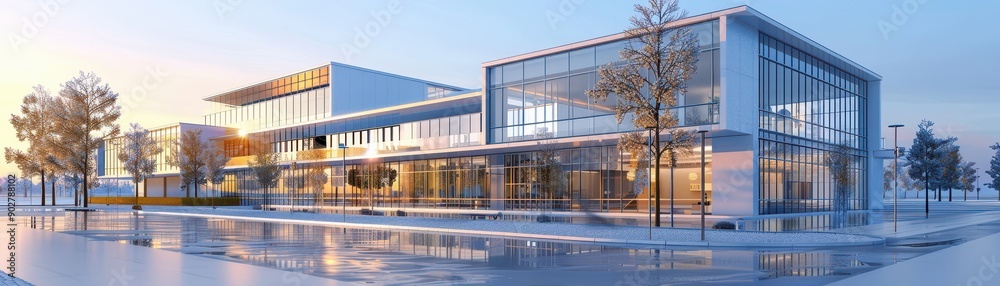 Obraz premium 3D Model Business Center