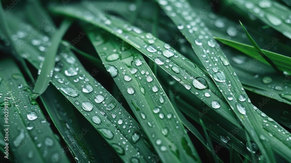 This vibrant image features dew-covered green grass blades captured in the fresh morning light, emphasizing the natural beauty, purity, and tranquility of the early hours of the day. This vibrant image features dew-covered green grass blades captured in the fresh morning light, emphasizing the natural beauty, purity, and tranquility of the early hours of the day.