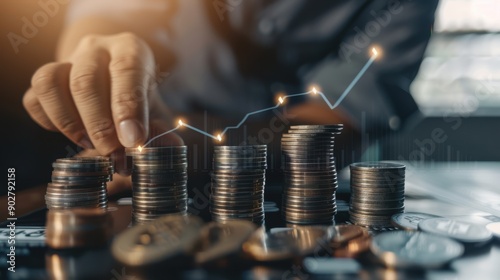 The Stack of Growing Coins photo