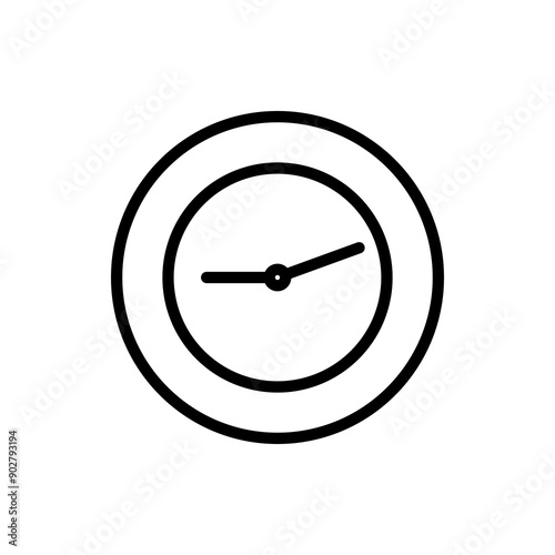 Free Download simple clock icon. vector isolated on white background, simple and modern design. - GFXLoad