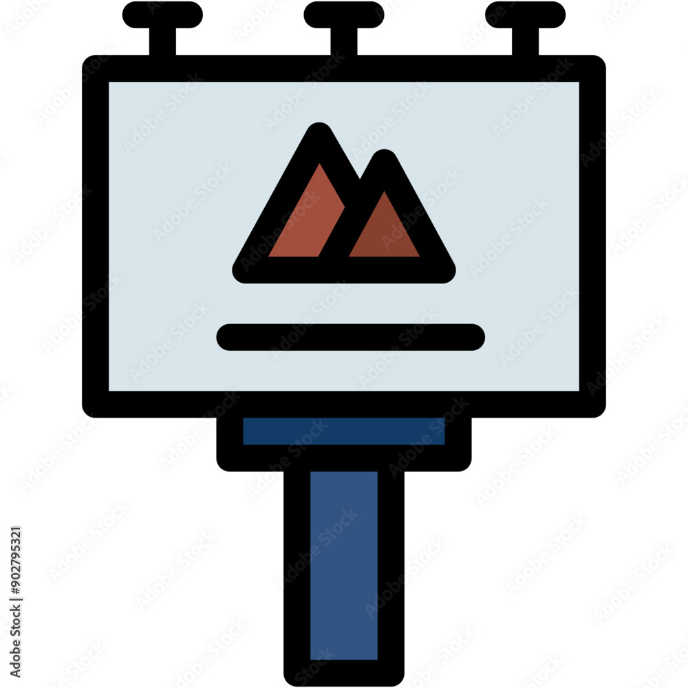 Vector Icon Billboard, Advertising, Advertisement, Architecture and City, Ads Vector Icon Billboard, Advertising, Advertisement, Architecture and City, Ads