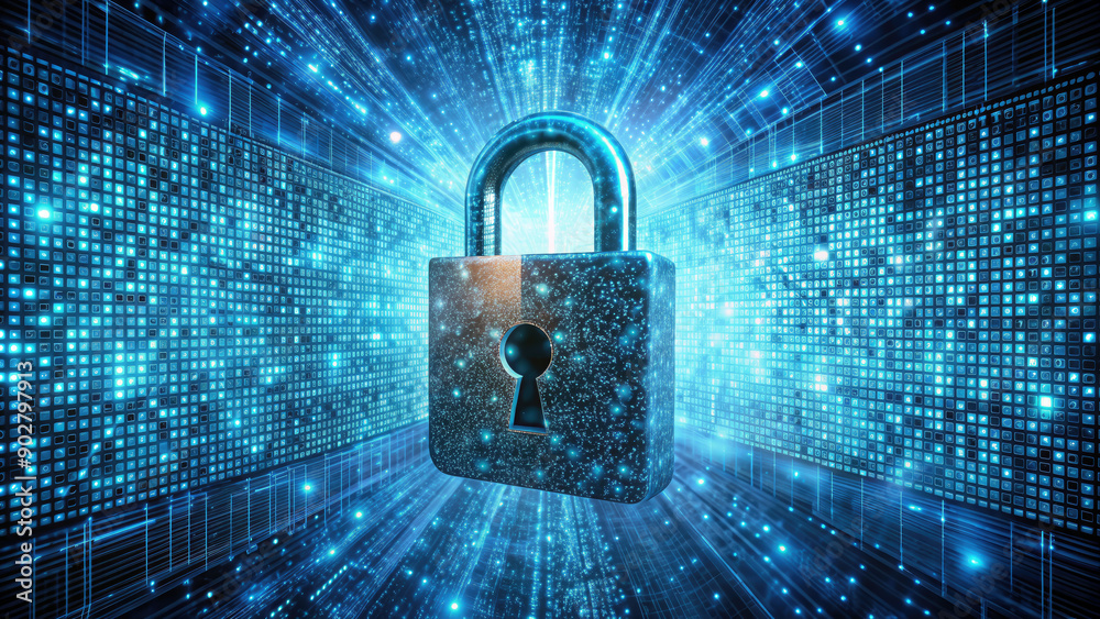 lock on blue background, 3d illustration, digital security, password, internet, abstract scientific backdrop, computer, design, future, closed, protection, safe, security lock on blue background, 3d illustration, digital security, password, internet, abstract scientific backdrop, computer, design, future, closed, protection, safe, security