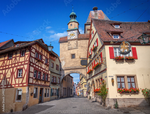 Markus Tower in Rothenburg ob der Tauber photo