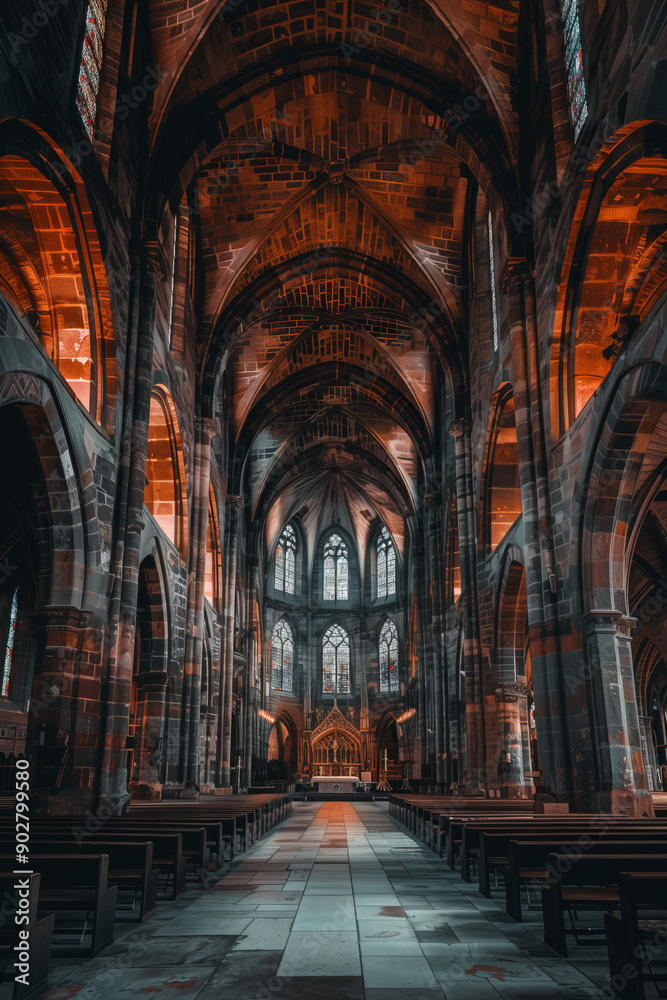 Obraz premium Architecture inside the cathedral.