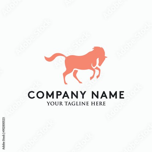 Horse logo vector illustration