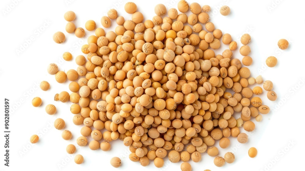 A pile of chickpeas on a clean and simple white surface A pile of chickpeas on a clean and simple white surface