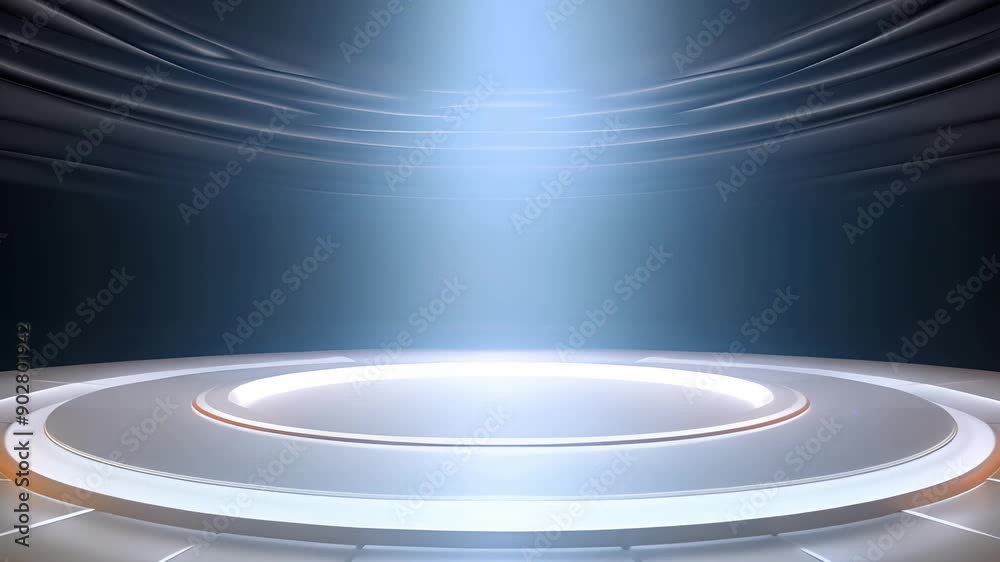 podium Futuristic showcase with platform for product displaying. Empty modern stage display. Seamless looping motion design. Video animation Ultra HD 4K 3840x2160
podium Futuristic showcase with platform for product displaying. Empty modern stage display. Seamless looping motion design. Video animation Ultra HD 4K 3840x2160
