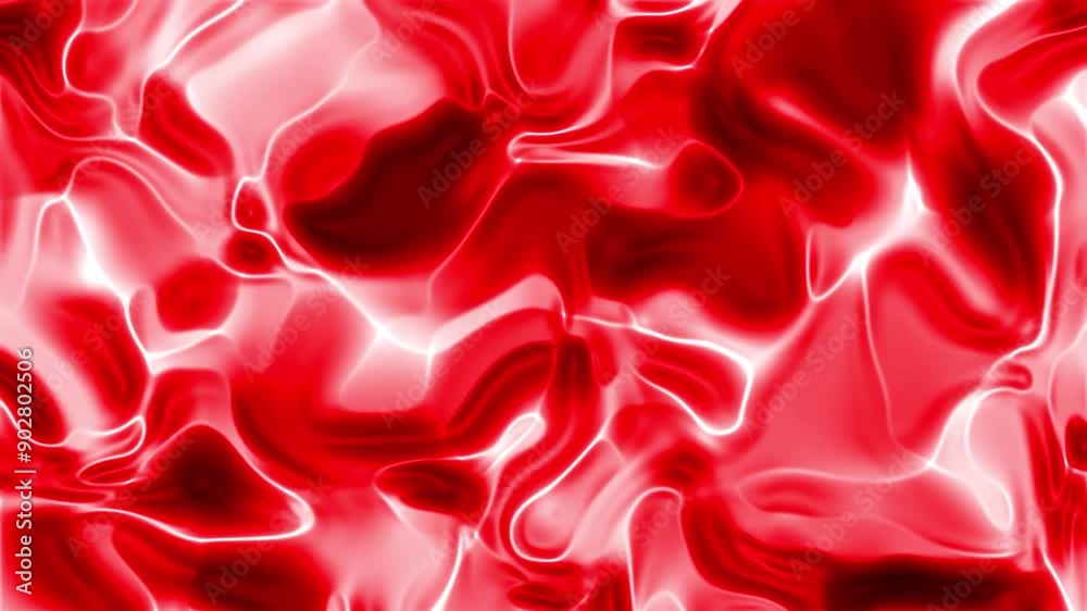 Shiny, flowing red fabric background with white highlights perfect for fashion, luxury, holiday, or backgrounds, or textures. Shiny, flowing red fabric background with white highlights perfect for fashion, luxury, holiday, or backgrounds, or textures.