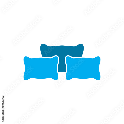 Comfort sleep bed logo design