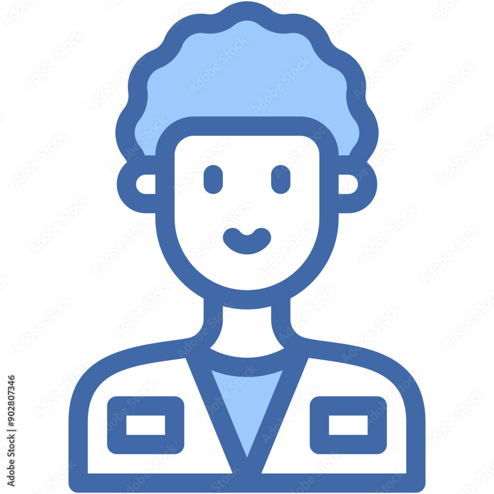 Vector Icon Scientist, Person, Profession And Jobs, Eyeglasses, Doctor, User Vector Icon Scientist, Person, Profession And Jobs, Eyeglasses, Doctor, User