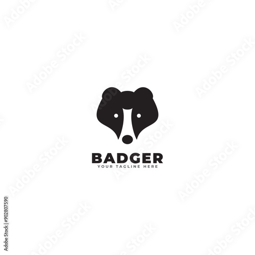 badger logo icon vector template