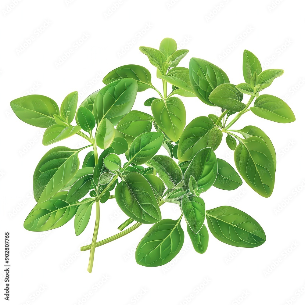 Fresh green basil leaves on white background, perfect for culinary and herbal themes, cooking or food-related projects. Fresh green basil leaves on white background, perfect for culinary and herbal themes, cooking or food-related projects.