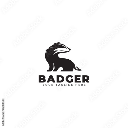 badger logo icon vector template
