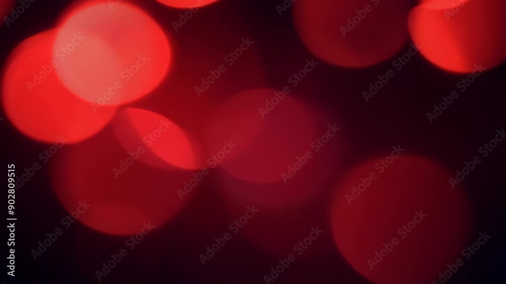 Red bokeh lights abstract background, festive and Red bokeh lights abstract background, festive and