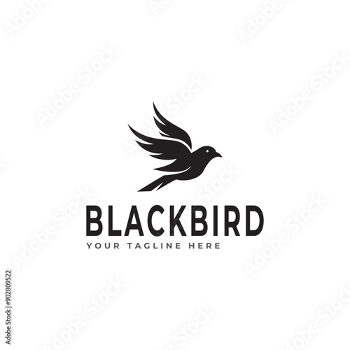 Small Bird Silhouette Transparent Background, Bird Silhouette Logo Light Background Vector Design.