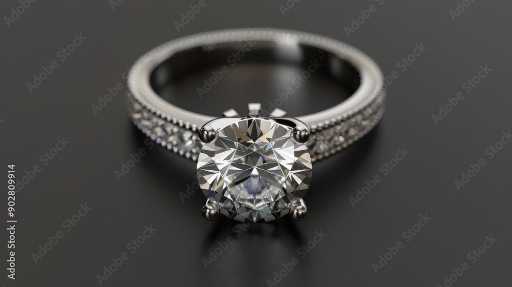 Diamond Ring Closeup. Diamond Ring Closeup.