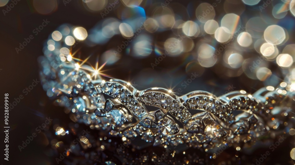 Sparkling Diamond Jewelry Closeup. Sparkling Diamond Jewelry Closeup.