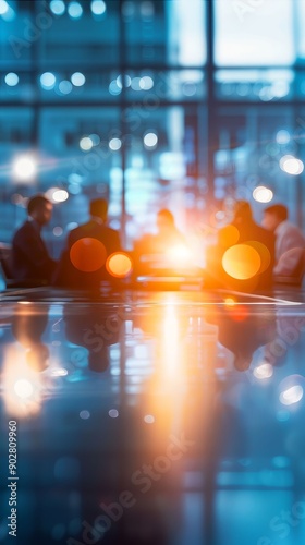 Group of professionals brainstorming around a table, creative teamwork,