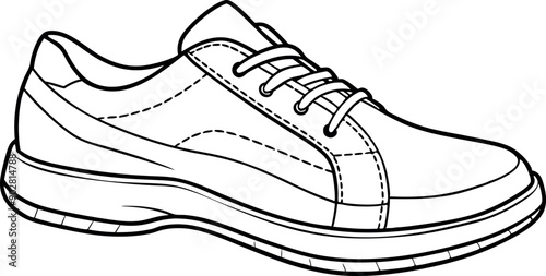 sketch of sneakers