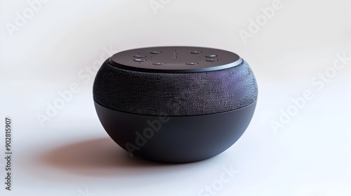 Isolated Portable Tech Speaker on Clean White Background for Product Display