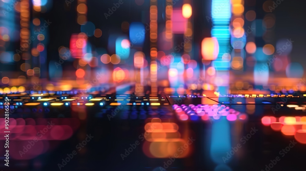 Futuristic Urban Finance: Financial Data Streams Flowing Through City Skyline Futuristic Urban Finance: Financial Data Streams Flowing Through City Skyline