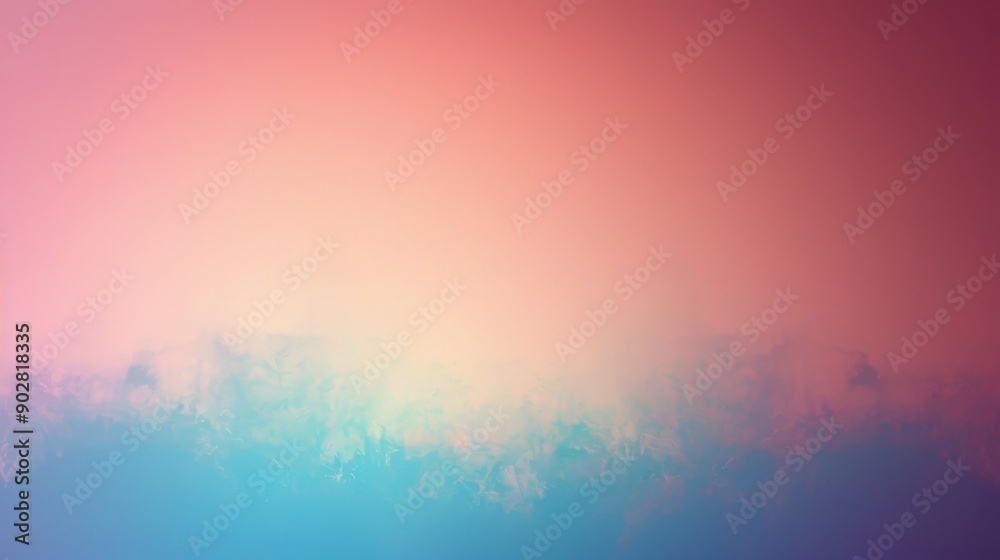 Naklejka premium Abstract Pink and Blue Sky with Clouds