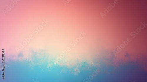 Abstract Pink and Blue Sky with Clouds