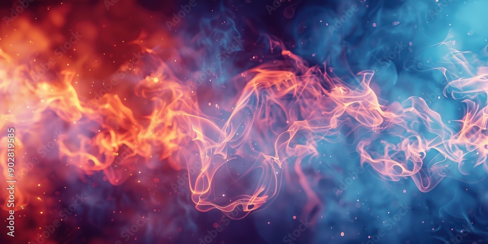 Obraz premium Abstract Fire and Ice