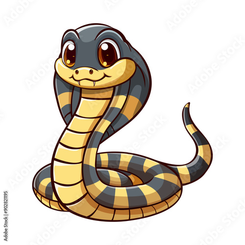 Chinese New Year 2025 Year of the Snake. Cute snake illustration and design.  Lunar new year concept vector design. Isolated. 