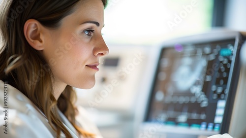Expert Female Doctor Performing Ultrasound Scan on Pregnant Woman for Prenatal Care and Maternal Health Monitoring Free Download Expert Female Doctor Performing Ultrasound Scan on Pregnant Woman for Prenatal Care and Maternal Health Monitoring - GFXLoad