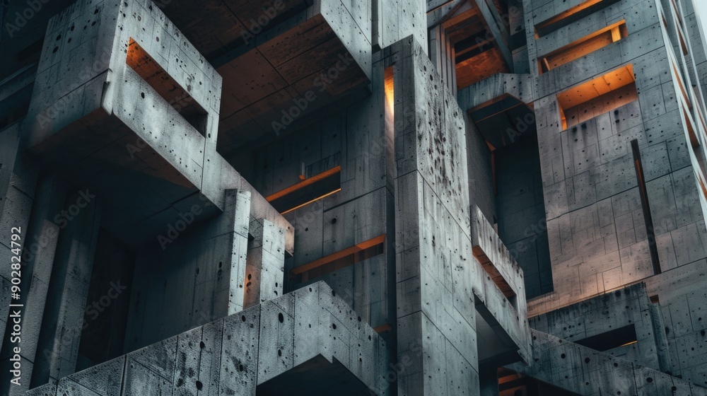 A tall structure with many windowed floors, possibly an office or residential building A tall structure with many windowed floors, possibly an office or residential building