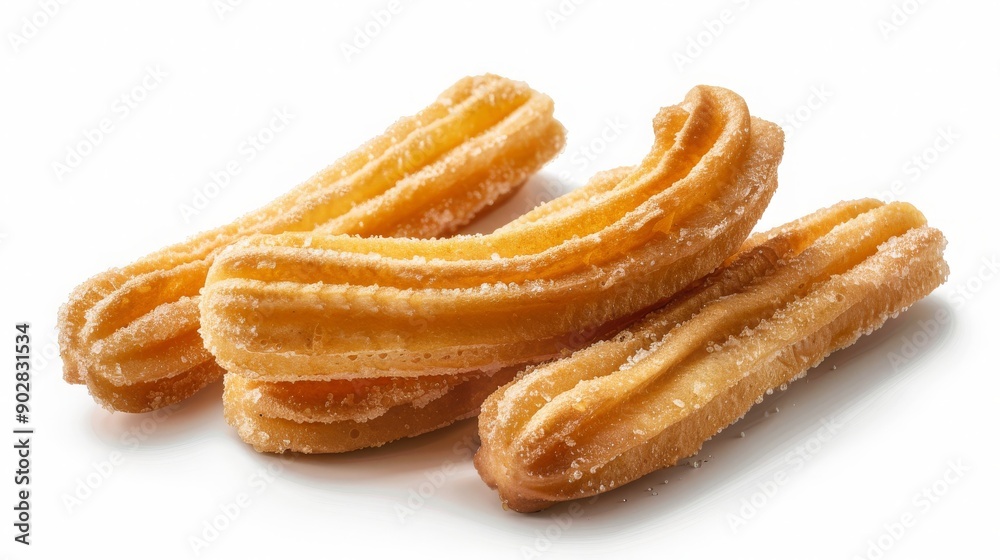 churros on a white background, 16:9 churros on a white background, 16:9