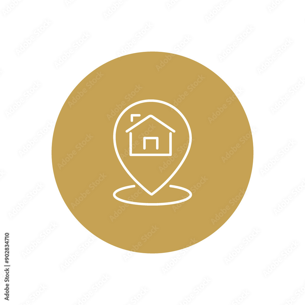Flat icon. Navigation and address icon. Color icon on isolated on white background. Perfect for your creative idea. Flat icon. Navigation and address icon. Color icon on isolated on white background. Perfect for your creative idea.