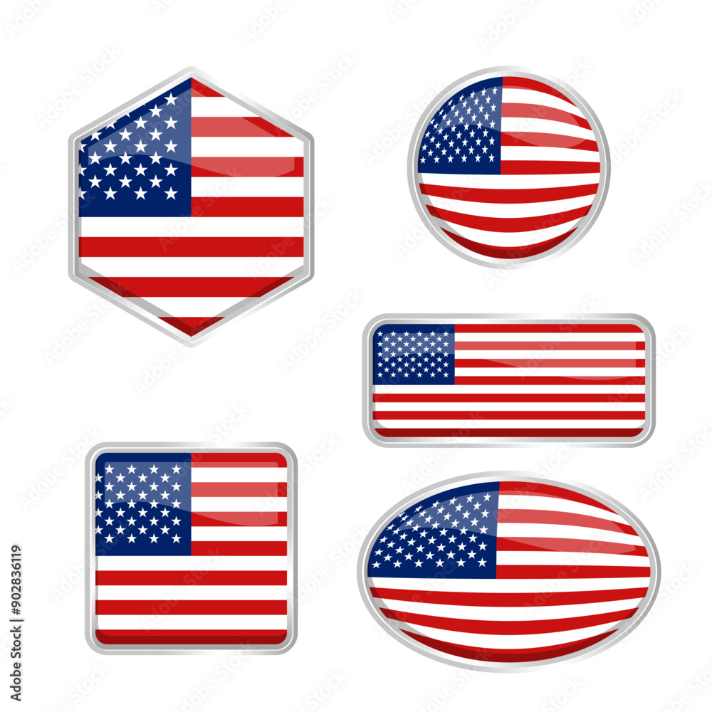 American flag with various shapes vector eps for design element, decoration, banner, emblem, promotion, event, holiday, social media post, icon, poster design, etc. scalable eps file format. American flag with various shapes vector eps for design element, decoration, banner, emblem, promotion, event, holiday, social media post, icon, poster design, etc. scalable eps file format.