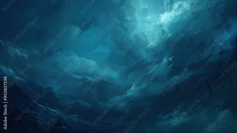 A cloudy blue background with dark, ominous clouds rolling in, perfect for a stormy and intense scene. A cloudy blue background with dark, ominous clouds rolling in, perfect for a stormy and intense scene.