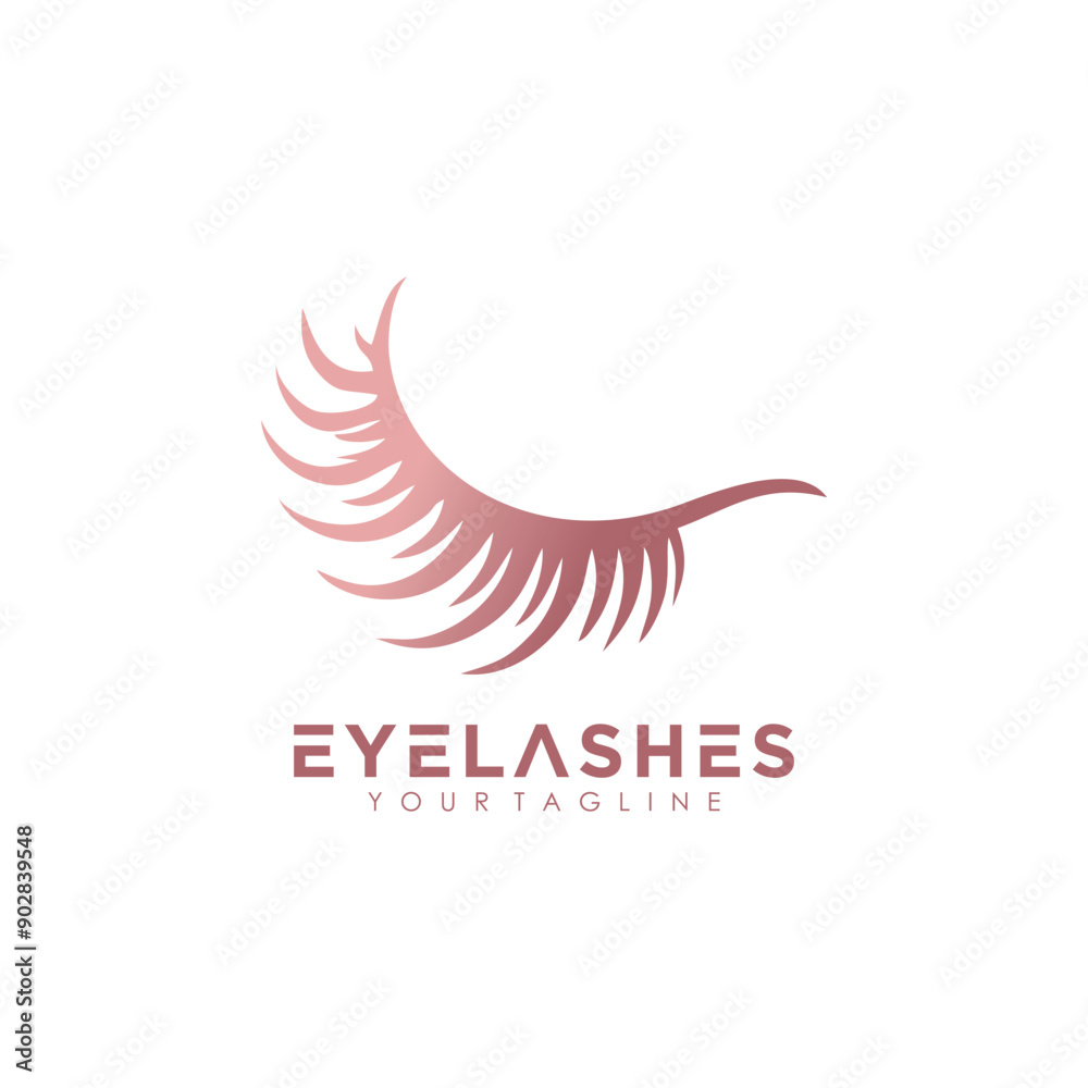 Eyelashes logo design vector icon with premium concept Eyelashes logo design vector icon with premium concept