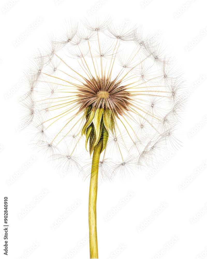 Fototapeta premium PNG Dandelion flower plant white.