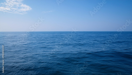 Wallpaper Mural a beautiful blue sea with clouds. background, concept of calm and relaxation , high resolution Torontodigital.ca