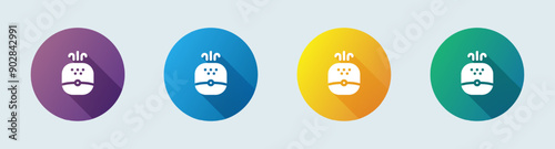 Humidifier solid icon in flat design style. Vapour signs vector illustration.