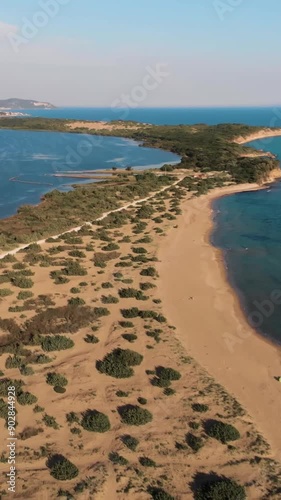 Aerial view of beautiful Greece landscape